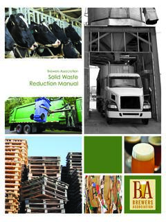Brewers Association Solid Waste Reduction Manual