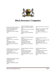 Black Insurance Companies - LittleAfrica.com