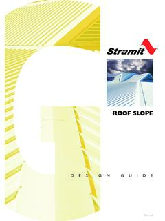 Stramit Roof Slope Design Guide