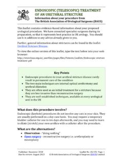 Information about your procedure from The British ...