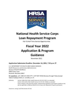 National Health Service Corps Loan Repayment Program