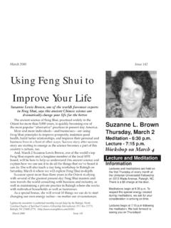 March 2000 Issue 142 Using Feng Shui to Improve Your Life