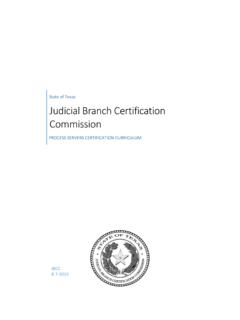 Judicial Branch Certification Commission - txcourts.gov