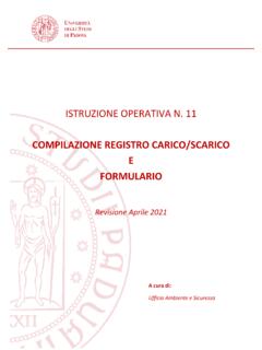 ISTRUZIONE OPERATIVA N. 11 - Universit&#224; di Padova