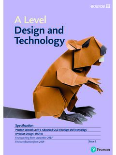 A Level Design and Technology - Edexcel