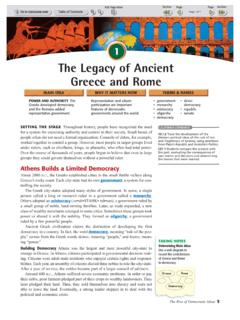The Legacy of Ancient Greece and Rome - History With Mr. …