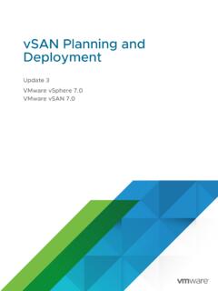 Deployment vSAN Planning and