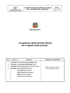 AQ1 cartella clinica e rispetto della privacy - asl.vt.it