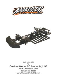 REQUIRED READING - Custom Works R/C