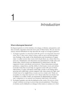Introduction - Sinauer Associates