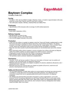 Baytown Complex - ExxonMobil