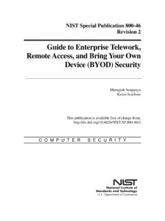 Guide to Enterprise Telework, Remote Access, and Bring ...