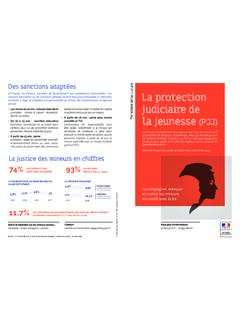 PROTECTION JUDICIAIRE DE LA JEUNESSE - …