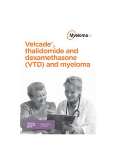 Velcade&#174;, thalidomide and dexamethasone (VTD) and …