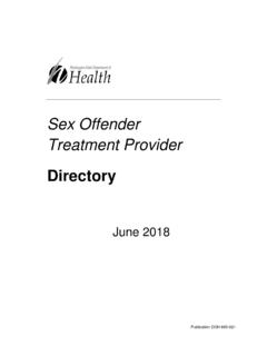 Sex Offender Treatment Provider