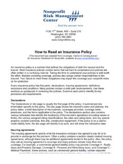 How to Read an Insurance Policy - Sector Source