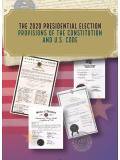 The 2020 Presidential Election/Provisions of the ...