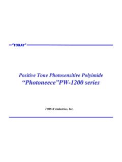 Positive Tone Photosensitive Polyimide …