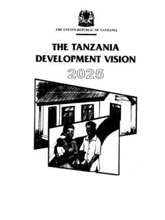 Development Vision 2025 - Tzonline