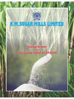 Annual Report 2015 Plain - KM Sugar
