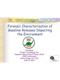 Forensic Characterization of Gasoline Releases Impacting ...
