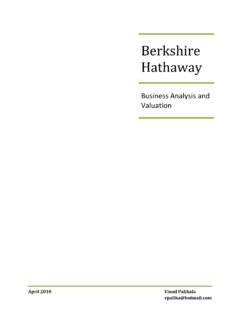 Berkshire Hathaway - vinodp.com