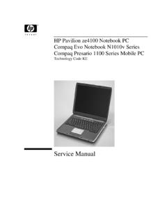 HP Pavilion ze4100 Notebook PC / Compaq Evo …