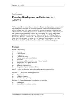 Planning, Development and InfrastructureAct 2016
