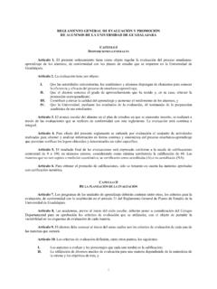 REGLAMENTO GENERAL DE EVALUACI&#211;N Y PROMOCI&#211;N DE …