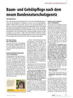 Baumpflege und Naturschutzrecht Baum- und Geh&#246;lzpflege ...