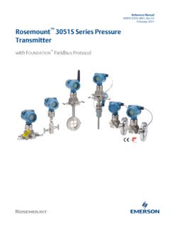 Rosemount 3051S Series Pressure Transmitter