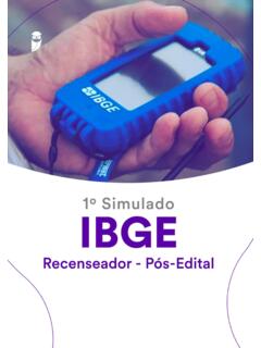 1 1&#186; Simulado IBGE Cargo Recenseador - P&#243;s-Edital 09/01/2022