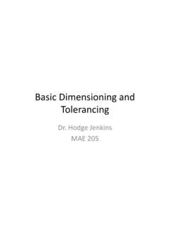 Basic Dimensioning and Tolerancing - Mercer University