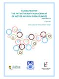 GUIDELINES FOR THE PHYSIOTHERAPY MANAGEMENT OF - …