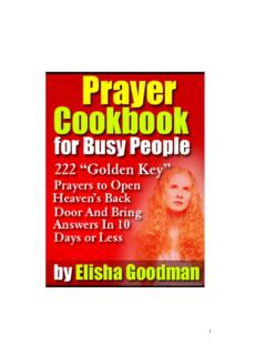 Prayer Cookbook for Busy People - Webs