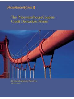 The PricewaterhouseCoopers Credit Derivatives Primer - …