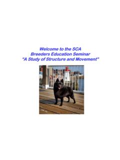 Welcome to the SCA Breeders Education Seminar “A Study of ...