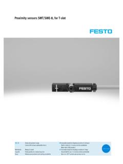 Proximity sensors SMT/SME-8, for T-slot - Festo USA