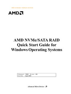AMD NVMe SATA RAID Quick Start Guide for Windows …