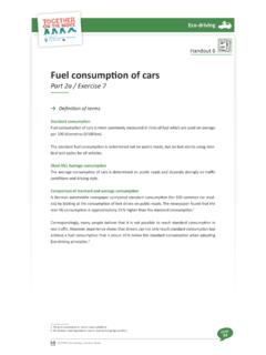 Fuel consumption of cars - Together on the Move