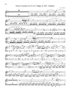 piano Piano Concerto No.21 in C Major, K 467, Andante