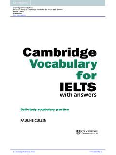 Cambridge Vocabulary for IELTS - Cambridge University Press