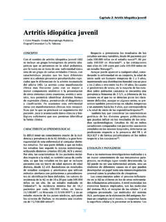 Artritis idiop&#225;tica juvenil - SVR