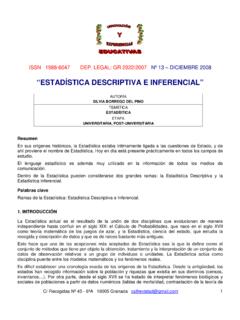 “ESTAD&#205;STICA DESCRIPTIVA E INFERENCIAL” - CSIF