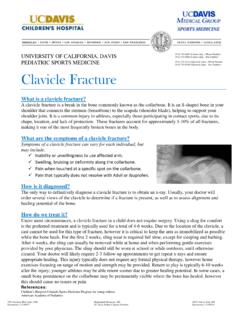 Clavicle Fracture - UC Davis Health