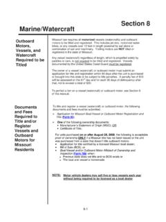 Section 8 Marine/Watercraft - Missouri