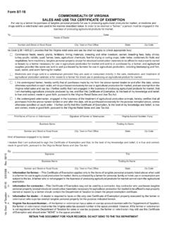Form ST-18 COMMONWEALTH OF VIRGINIA SALES AND USE …