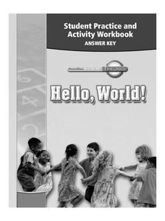 Student Practice and Activity Workbook Answer Key