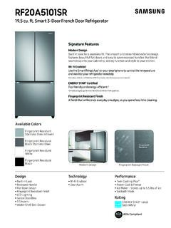19.5 cu. ft. Smart 3-Door French Door Refrigerator