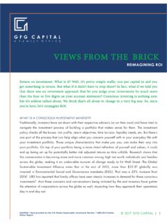 VIEWS FROM THE BRICK - GFG Capital